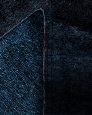 Overdyed Hand-Knotted Black Area Rug 6' 4" x 9' 1"