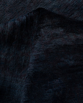 Overdyed Hand-Knotted Black Area Rug 6' 4" x 9' 1"