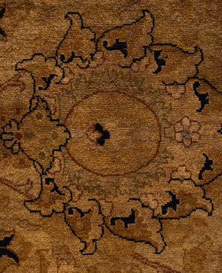 Overdyed Hand-Knotted Wool Modern-Contemporary Brown Area Rug 9' 1" x 9' 1"