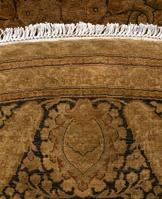 Overdyed Hand-Knotted Wool Modern-Contemporary Brown Area Rug 9' 1" x 9' 1"