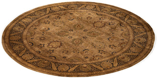 Overdyed Hand-Knotted Wool Modern-Contemporary Brown Area Rug 9' 1" x 9' 1"