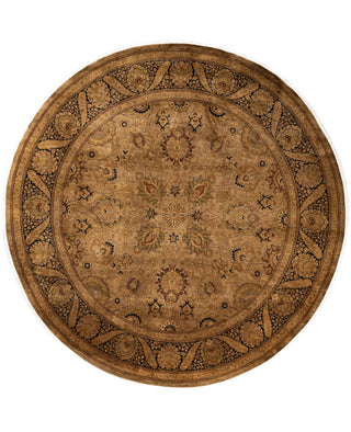 Overdyed Hand-Knotted Wool Modern-Contemporary Brown Area Rug 9' 1" x 9' 1"