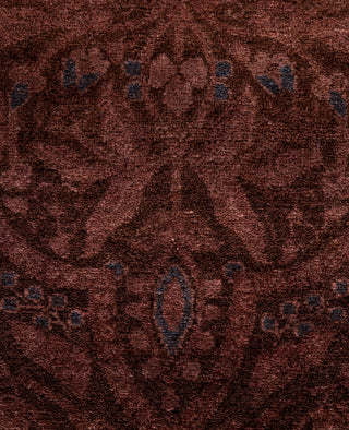 Contemporary Overdyed Wool Hand Knotted Purple Area Rug 8' 5" x 10' 4"