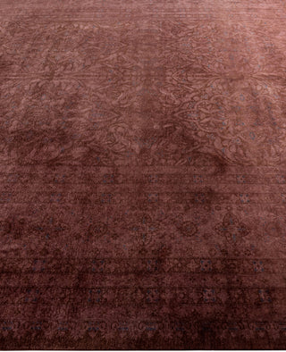 Contemporary Overdyed Wool Hand Knotted Purple Area Rug 8' 5" x 10' 4"