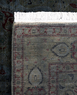 Overdyed One-of-a-Kind Wool Green Area Rug 4' 2" x 6' 3"