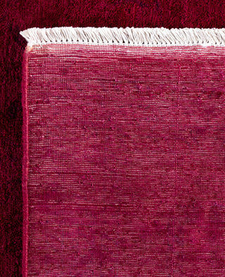 Contemporary Overdyed Wool Hand Knotted Pink Area Rug 9' 3" x 11' 10"