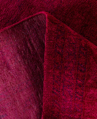 Contemporary Overdyed Wool Hand Knotted Pink Area Rug 9' 3" x 11' 10"