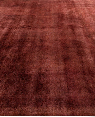 Overdyed One-of-a-Kind Wool Pink Area Rug 9' 3" x 12' 0"