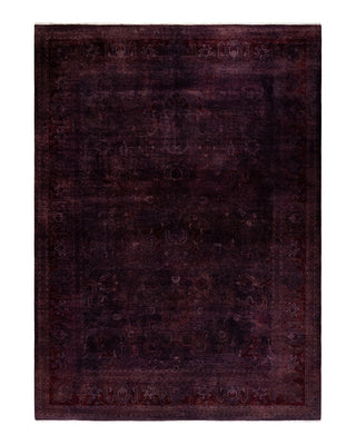 Contemporary Fine Vibrance Purple Wool Area Rug 9' 1" x 12' 5"