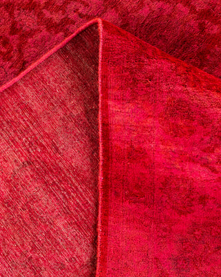 Contemporary Hand Knotted Overdyed Pink Area Rug 8' 2" x 10' 3"