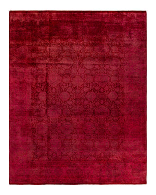 Contemporary Fine Vibrance Pink Wool Area Rug 8' 2" x 10' 3"