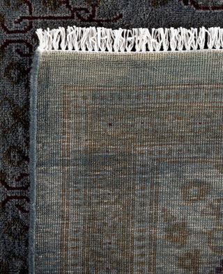 Contemporary Overdyed Wool Hand Knotted Gray Round Area Rug 8' 1" x 8' 1"
