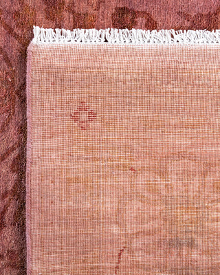 Contemporary Hand-Knotted Overdyed Pink Area Rug 6' 0" x 12' 5"