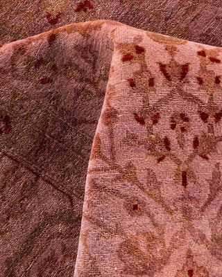 Contemporary Hand-Knotted Overdyed Pink Area Rug 6' 0" x 12' 5"