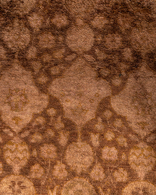 Fine Vibrance, One-of-a-Kind Hand-Knotted Runner Rug  - Brown, 2' 8" x 4' 1"