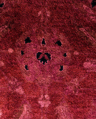 Contemporary Overdyed Wool Hand Knotted Red Runner 3' 0" x 20' 6"