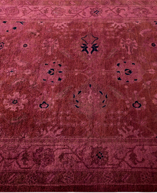 Contemporary Overdyed Wool Hand Knotted Red Runner 3' 0" x 20' 6"