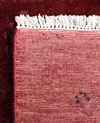Contemporary Overdyed Wool Hand Knotted Red Runner 3' 0" x 20' 6"