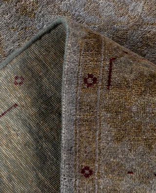 Contemporary Overdyed Wool Hand Knotted Gray Runner 3' 1" x 22' 4"