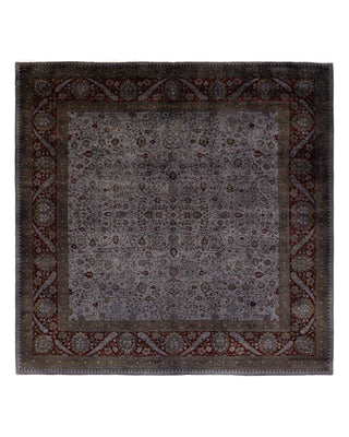 Modern Fine Vibrance Gray Area Rug 7' 10" x 8' 2"