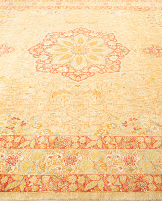 Traditional Hand Knotted Yellow Area Rug 8' 2" x 9' 10"