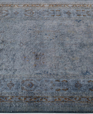 Contemporary Overdyed Wool Hand Knotted Gray Runner 2' 6" x 8' 8"