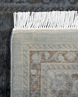 Contemporary Overdyed Wool Hand Knotted Gray Runner 2' 6" x 8' 8"
