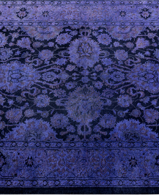 Overdyed One-of-a-Kind Wool Purple Runner 2' 7" x 12' 1"