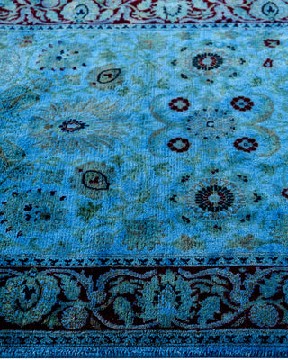 Fine Vibrance, One-of-a-Kind Hand-Knotted Runner Rug  - Blue, 2' 6" x 11' 1"