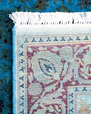 Fine Vibrance, One-of-a-Kind Hand-Knotted Runner Rug  - Blue, 2' 6" x 11' 1"