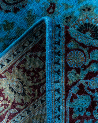 Fine Vibrance, One-of-a-Kind Hand-Knotted Runner Rug  - Blue, 2' 6" x 11' 1"