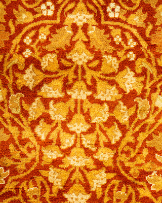 Traditional Hand Knotted Orange Runner 2' 7" x 12' 2"