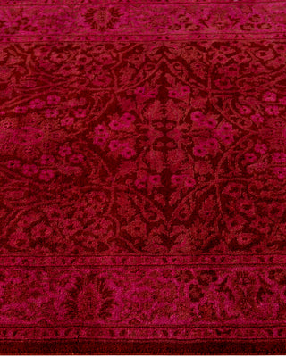 Overdyed Hand-Knotted Pink Runner 2' 7" x 20' 2"
