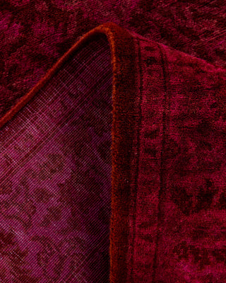 Overdyed Hand-Knotted Pink Runner 2' 7" x 20' 2"