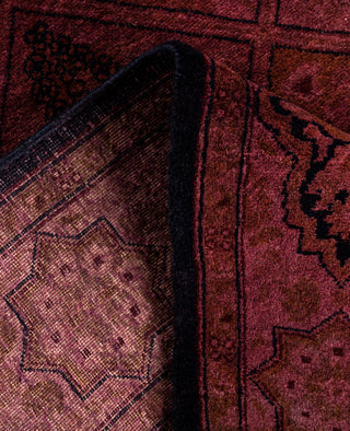 Overdyed Hand-Knotted Wool Modern-Contemporary Purple Area Rug 2' 8" x 4' 3"