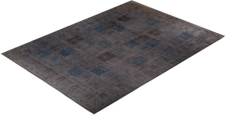 Modern Overdyed Hand Knotted Wool Gray Area Rug 10' 3" x 13' 10"