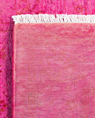 Overdyed One-of-a-Kind Wool Pink Area Rug 3' 1" x 5' 4"