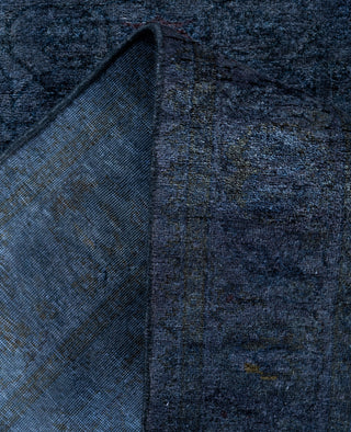 Overdyed One-of-a-Kind Wool Navy Runner 2' 7" x 15' 10"