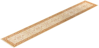 Traditional Hand Knotted Ivory Runner 2' 7" x 16' 1"