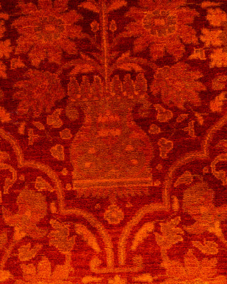 Overdyed Hand-Knotted Orange Area Rug 3' 1" x 5' 0"