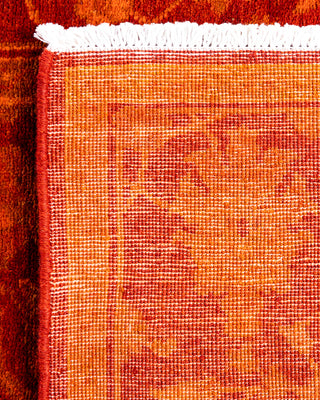 Overdyed Hand-Knotted Orange Area Rug 3' 1" x 5' 0"