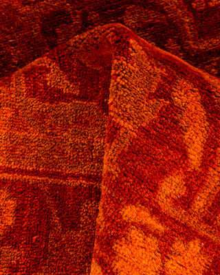 Overdyed Hand-Knotted Orange Area Rug 3' 1" x 5' 0"
