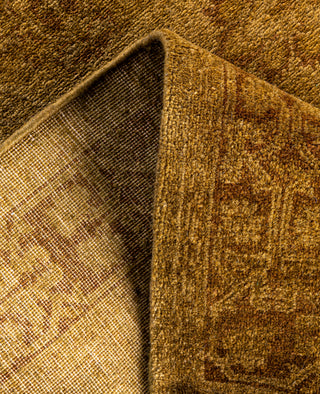 Overdyed Hand-Knotted Wool Modern-Contemporary Brown Area Rug 3' 1" x 5' 2"