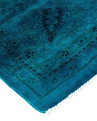 Vibrance, One-of-a-Kind Hand-Knotted Area Rug - Blue, 9' 1" x 12' 1" - Solo Rugs