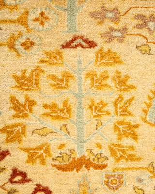 Traditional Hand-Knotted Ivory Runner 2' 7" x 13' 10"