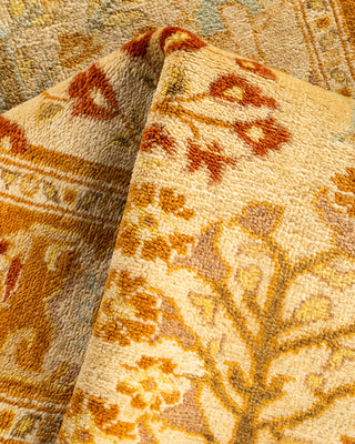 Traditional Hand-Knotted Ivory Runner 2' 7" x 13' 10"