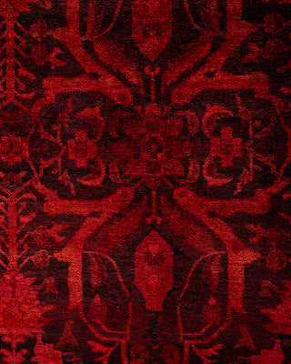 Overdyed Hand-Knotted Orange Area Rug 12' 4" x 18' 4"