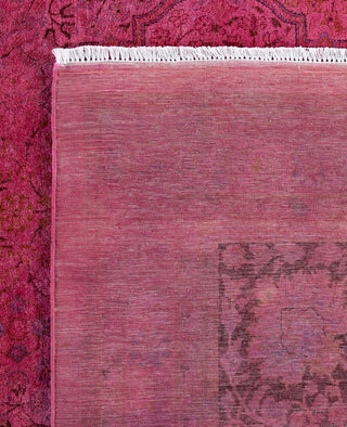 Overdyed One-of-a-Kind Wool Pink Square Area Rug 12' 4" x 12' 6"