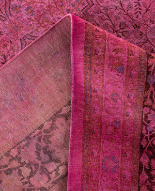 Overdyed One-of-a-Kind Wool Pink Square Area Rug 12' 4" x 12' 6"