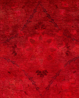 Overdyed Hand-Knotted Red Area Rug 12' 2" x 15' 9"
